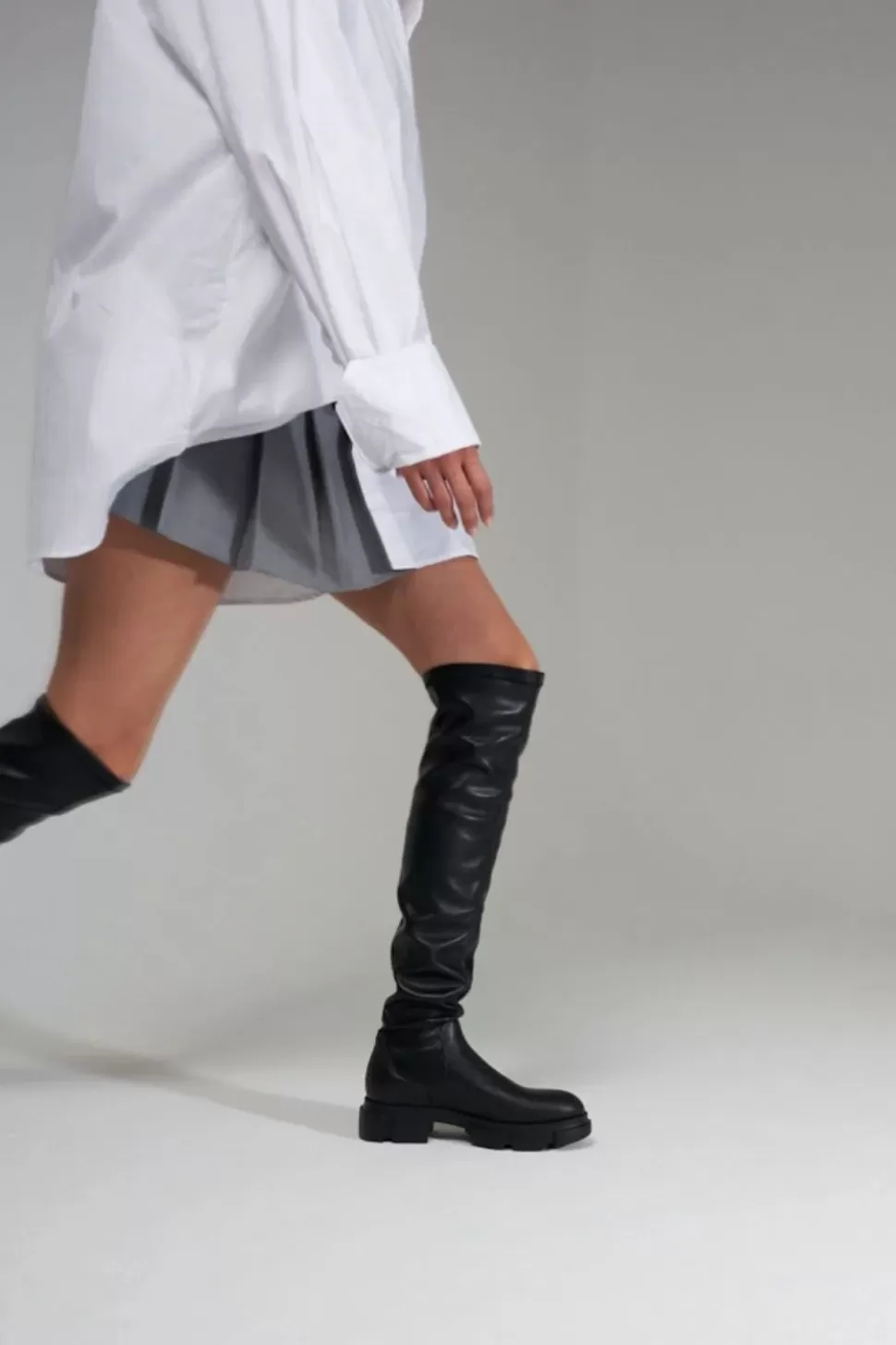 cph544_vitellovegan_stretch_2.webp COPENHAGEN STUDIOS Cph544 Vitello/Vegan Stretch^Dames Laarzen